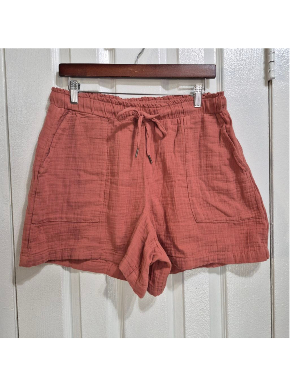 Women's GAP Rust Gauze Shorts High Waist Shorts M